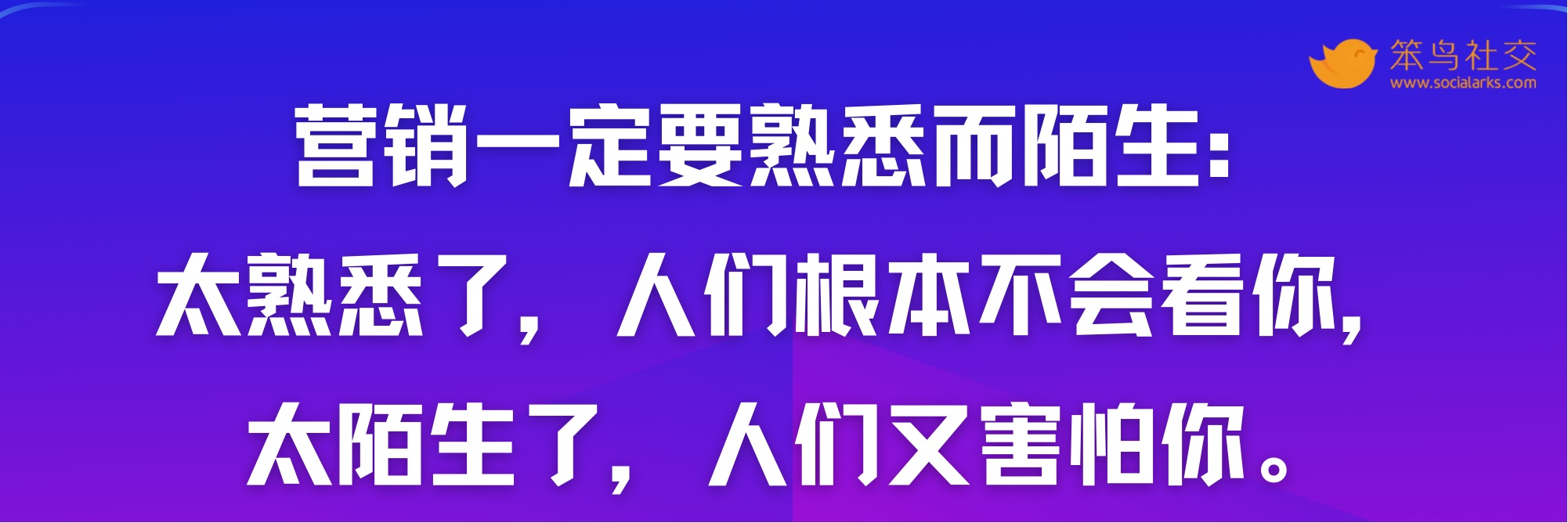 笨鸟社交20条经典启示录——社交营销金句