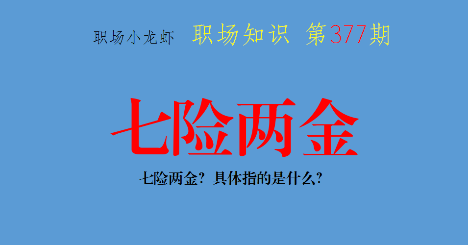 五险一金、六险两金、七险两金？具体指的是什么？你参加了几个？