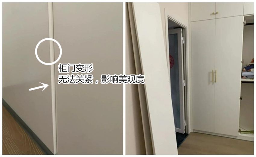 衣柜门用什么板材好？选错了，变形弯曲还不环保