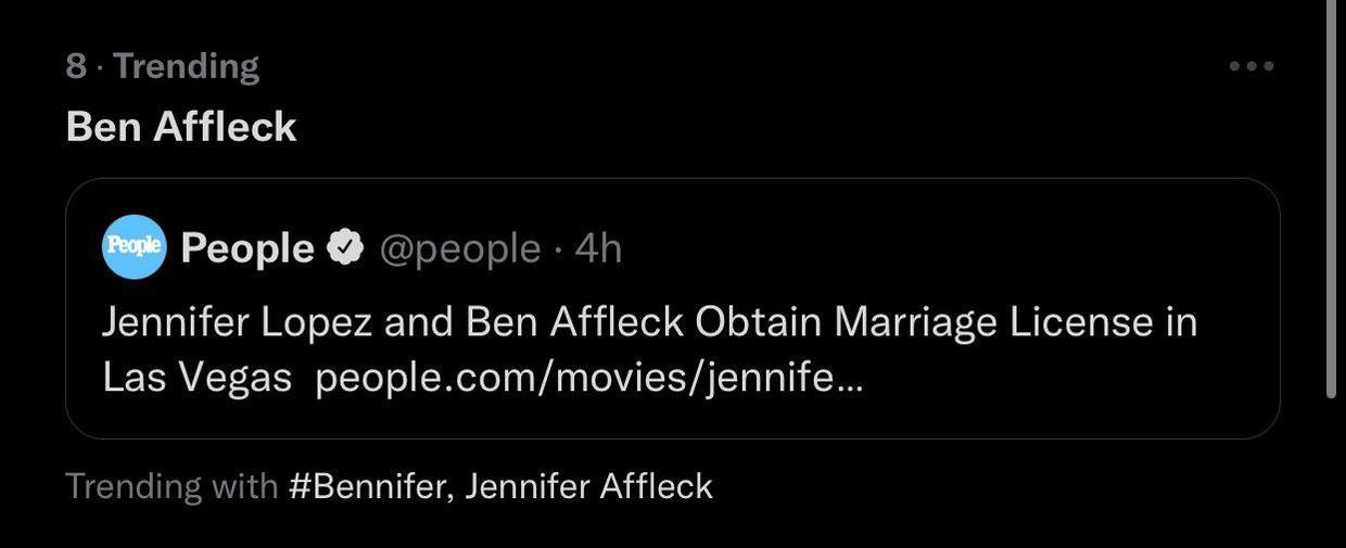 大本JLo结婚了！兜兜转转20年爱的还是你，网友：这世界还有真爱