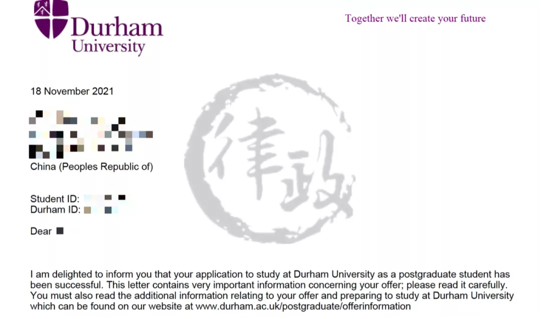 UCL和杜伦的Offer来啦！还有美国JD！被录取学员都有怎样的背景？