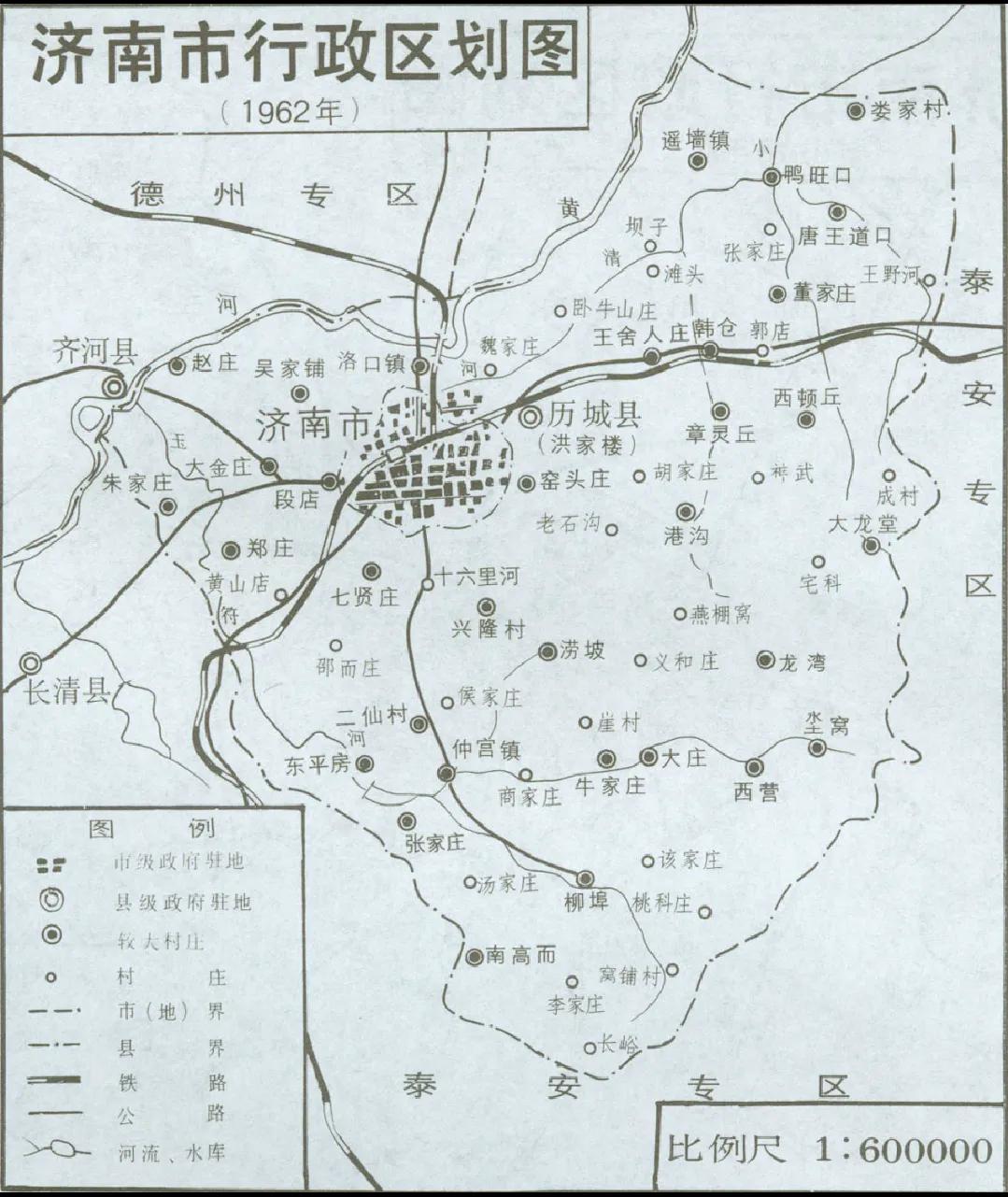 济南区域划分图，济南区域划分行政图？