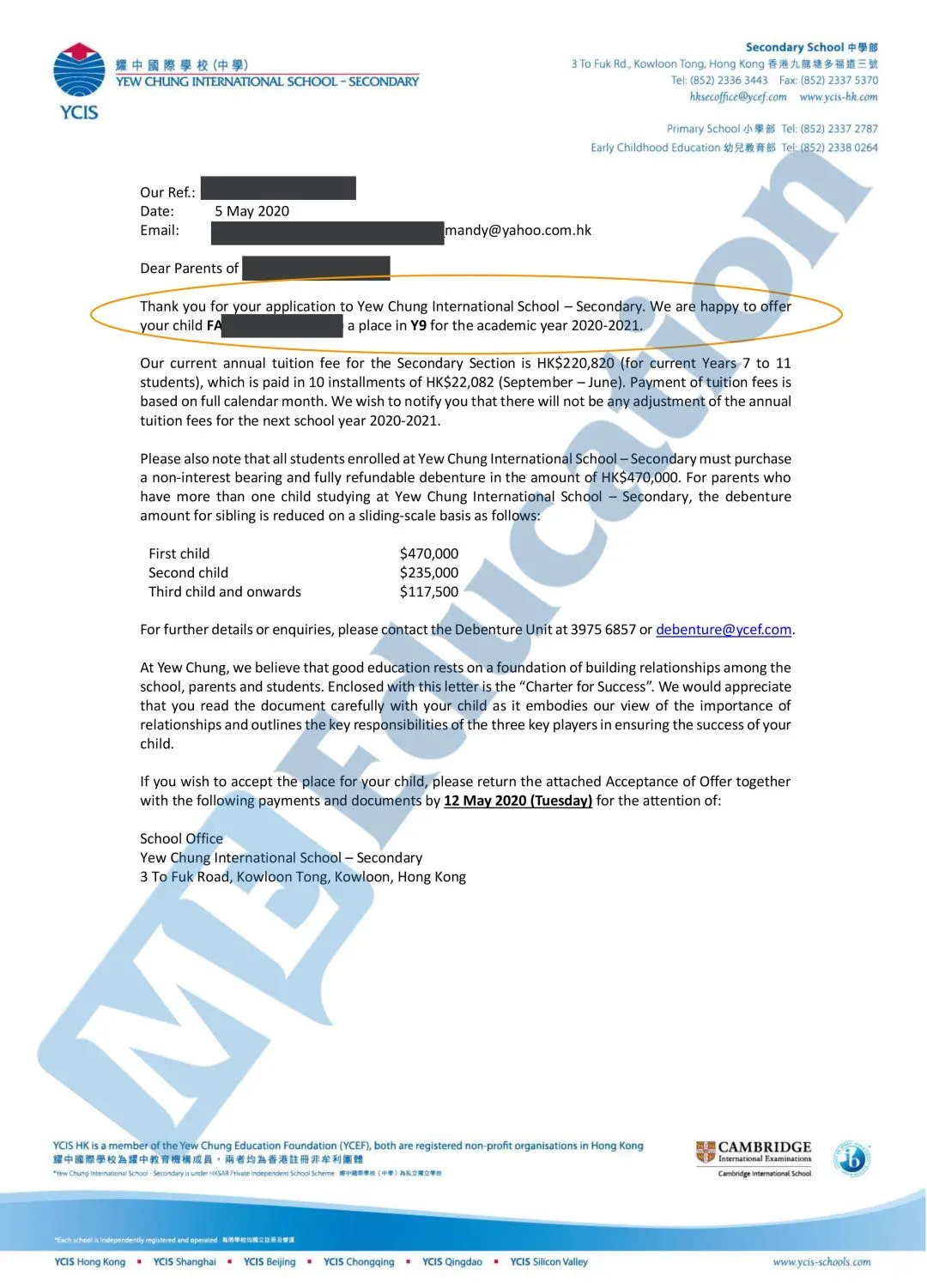 香港耀中国际CEM入学测试考些什么？ME超高录取率，一申一个准