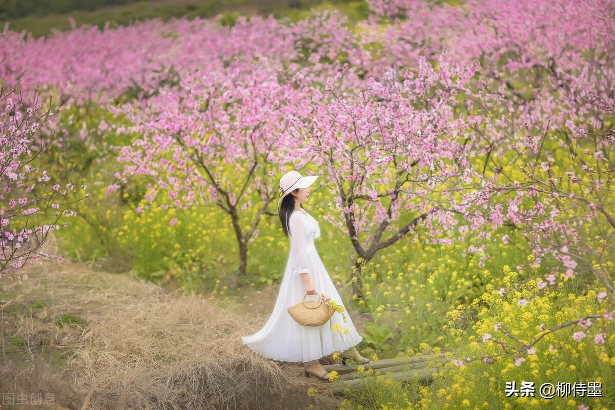 春天与花儿一起拍照，6个摄影口诀，拍摄意境唯美的人像大片