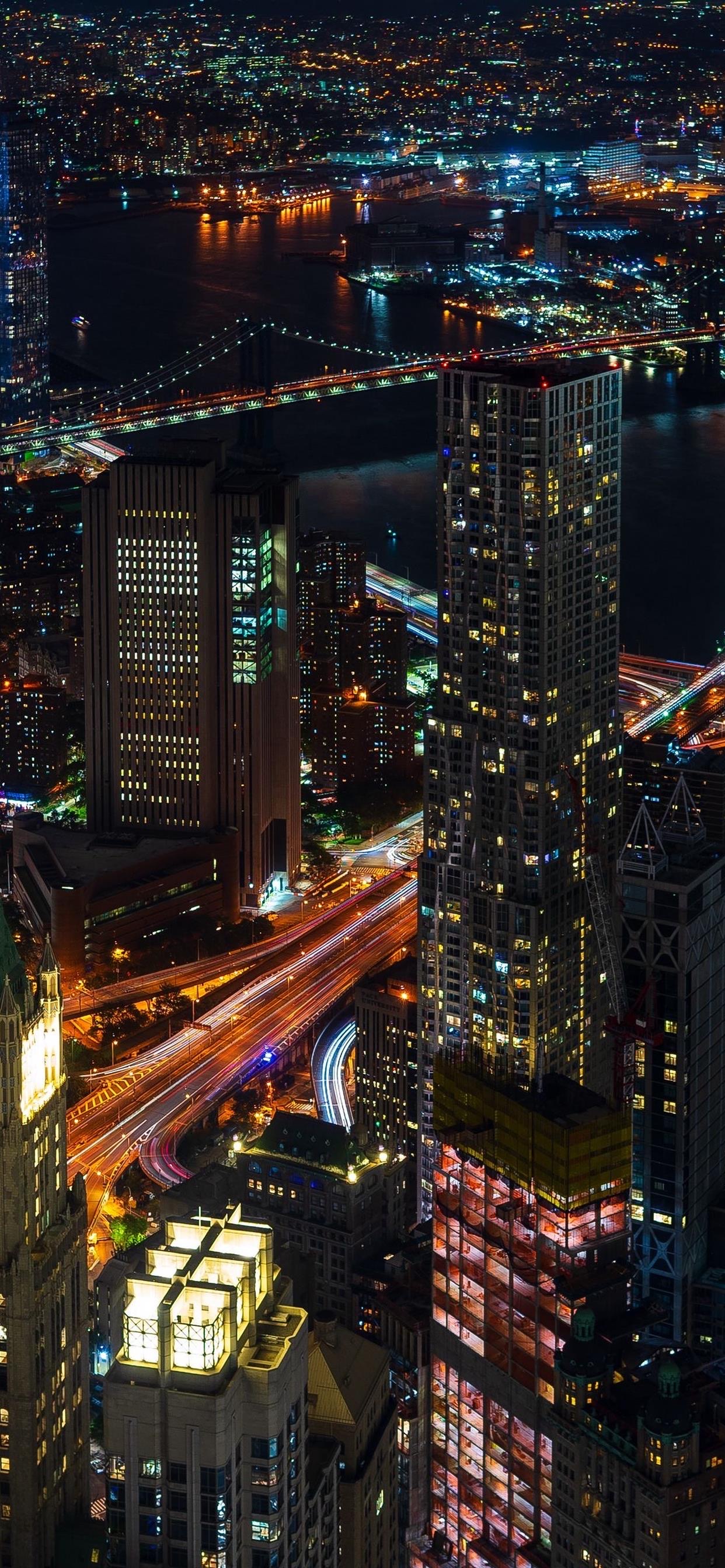 城市夜景壁纸｜整个城市发着光，温暖每个角落夜归的人