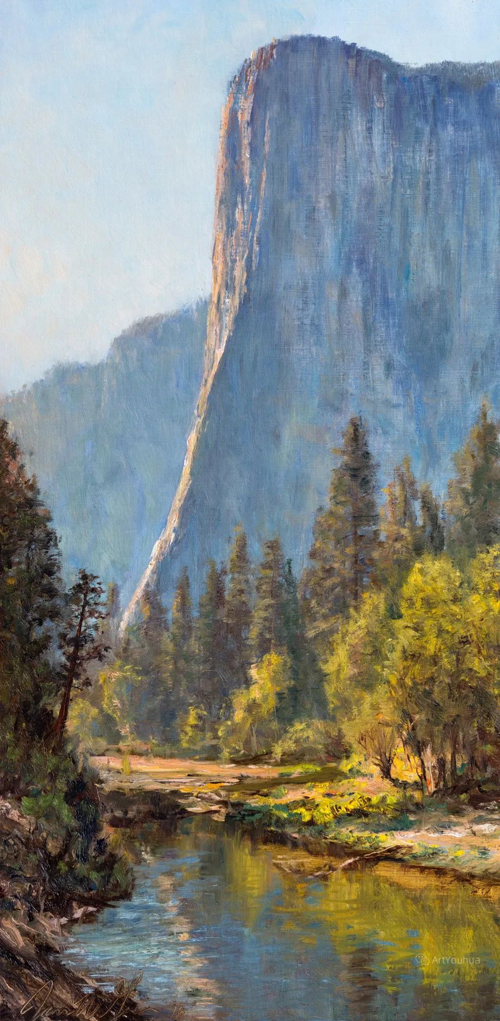 这位美国画家的风景油画,壮丽惊奇,太美了