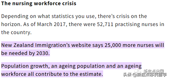 新西兰人口老龄化加剧，护理缺口增大，大赦护理移民迫在眉睫