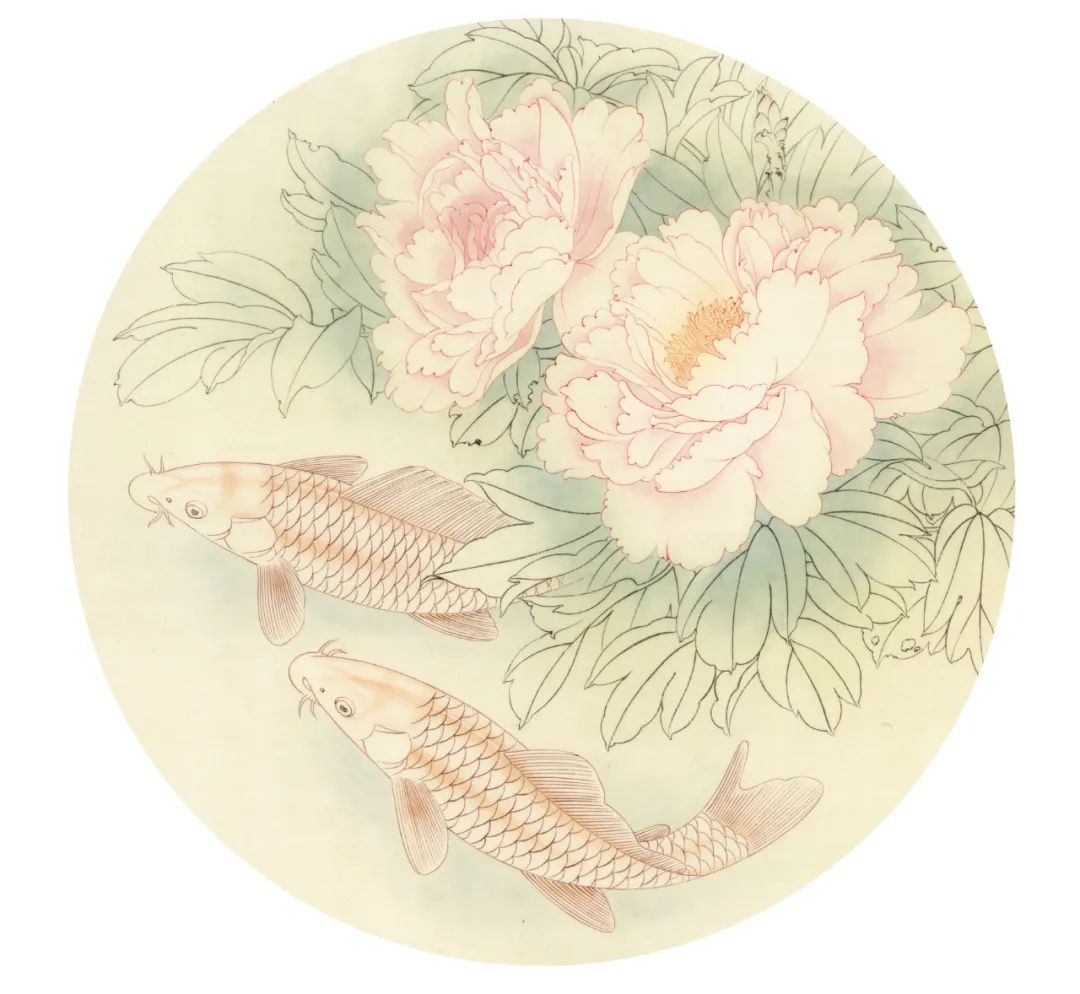 工笔画鱼步骤教学(解读牡丹鲤鱼图工笔绘制步骤)-元宇宙内参