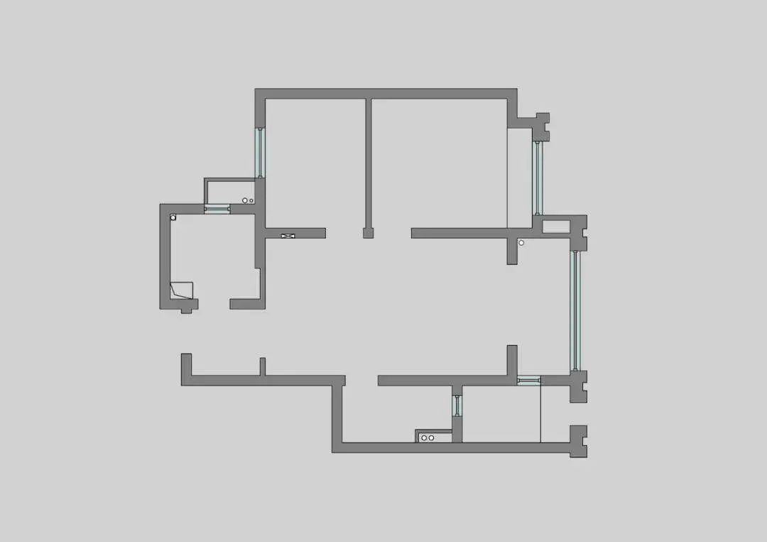 80㎡二房，花5W爆改成浪漫轻奢风的一居室，实用性更强，颜值更高
