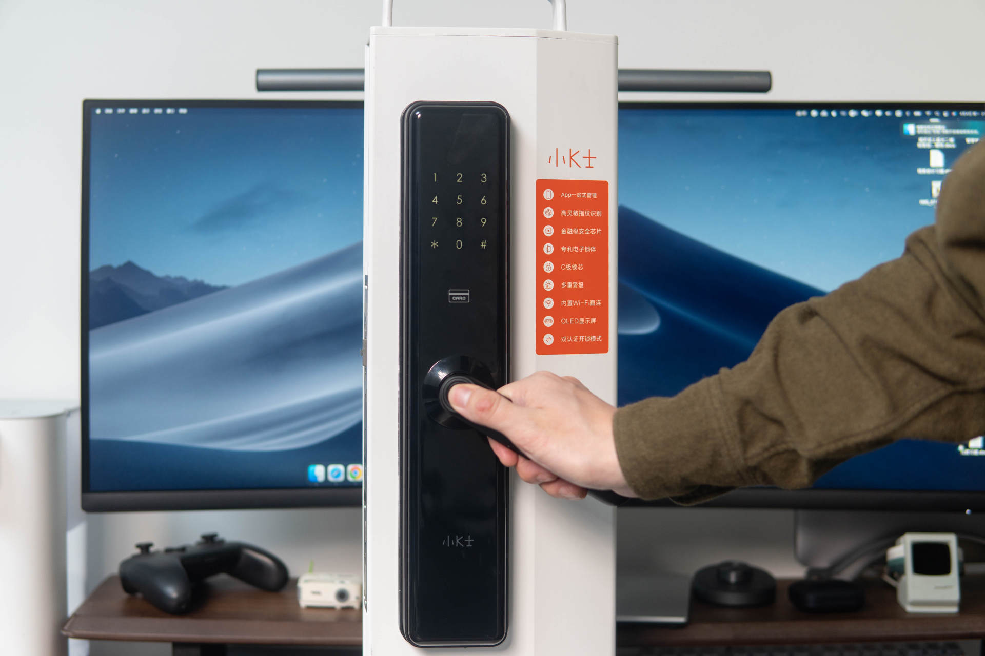 6种解锁、鸿蒙智联、场景联动，小K士智能门锁727不只是门锁