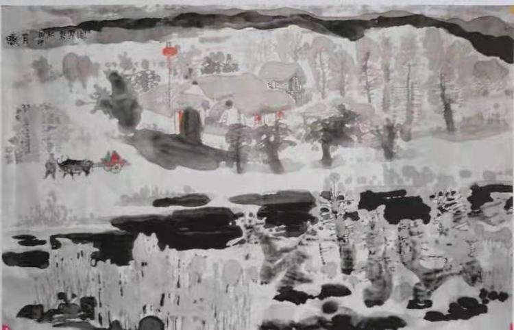 《家乡的雪》大路美术研究院主创画家成秉羿作品展示