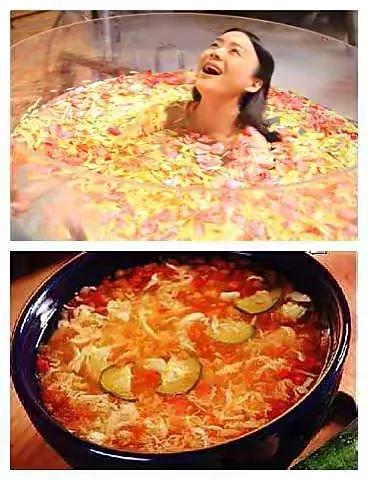 袁姗姗《宫锁连城》的剧照的西红柿蛋花汤澡太搞笑了