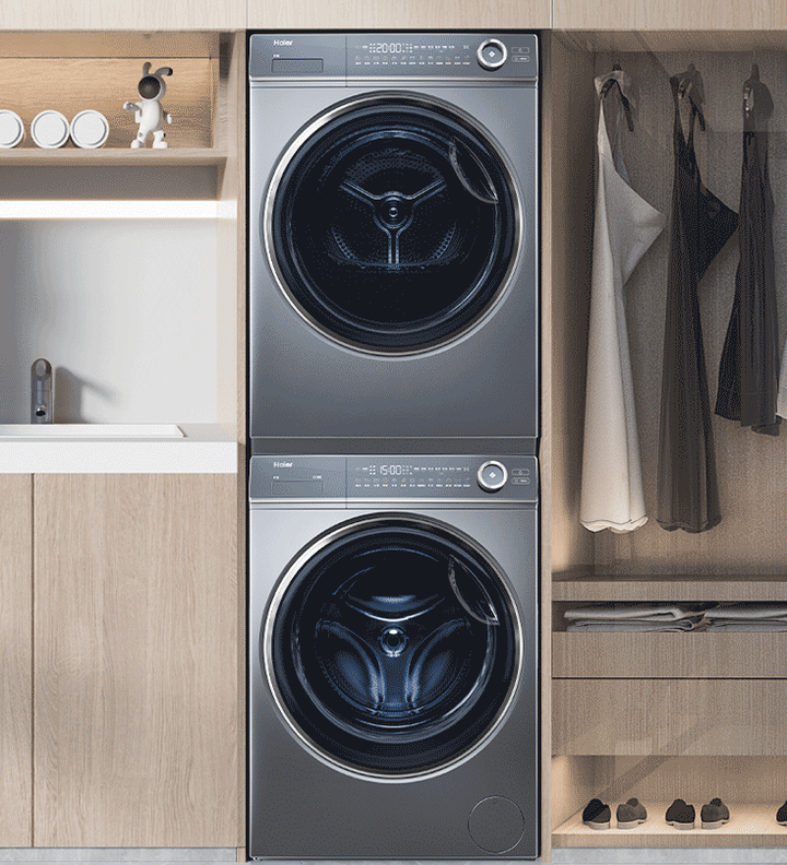 8.海尔洗烘套装xqg100-bd14376lu1 ehgs100176xsu1