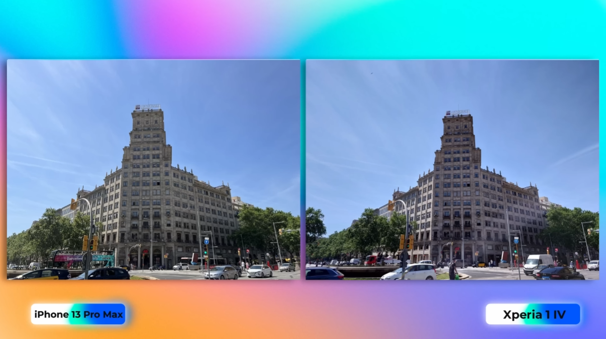 索尼Xperia1IV拍照对比苹果13ProMax，高端机皇的较量，难分伯仲