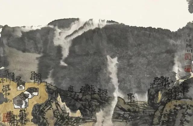 他的画激情迸发，境界博大