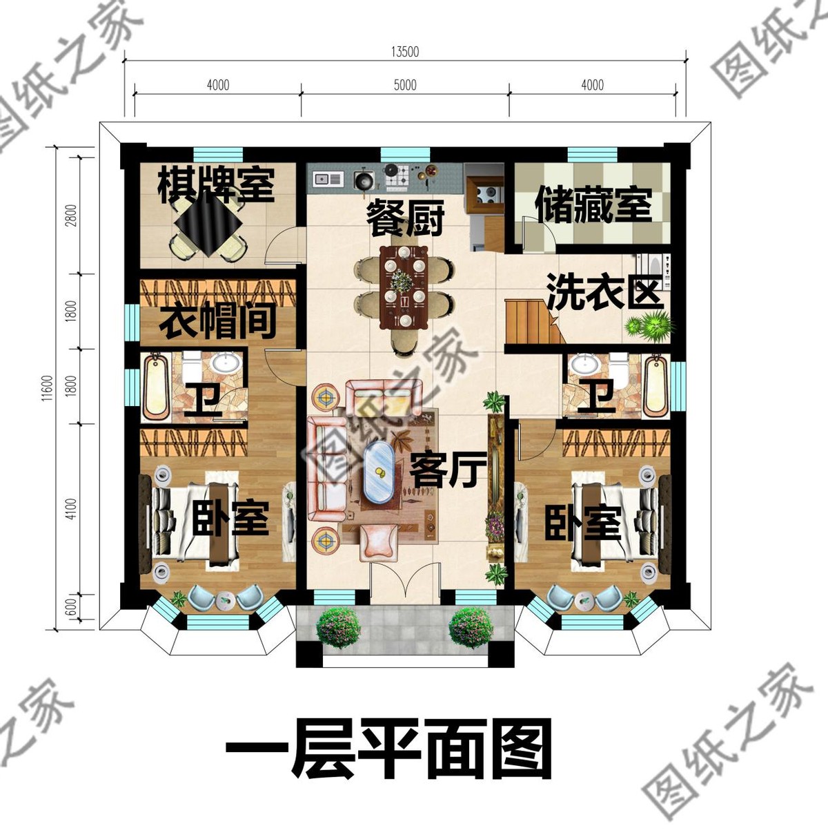 农村二层别墅带阁楼设计，家居温馨舒适，很受一些年轻人的喜爱