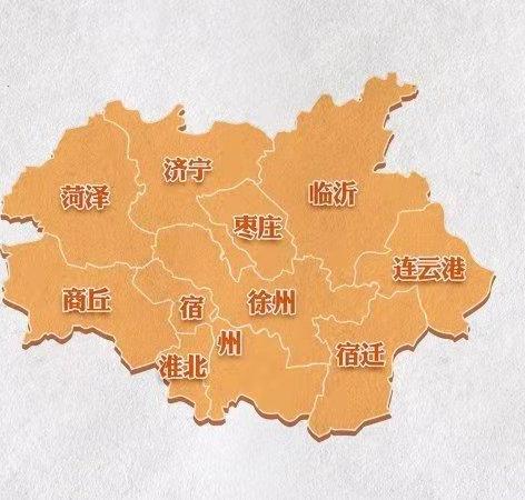 徐州地理位置地图图片
