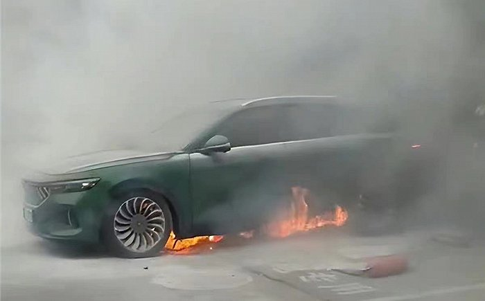 岚图FREE被曝街边起火，"百日万辆"动员大会前，5月销量不足1000