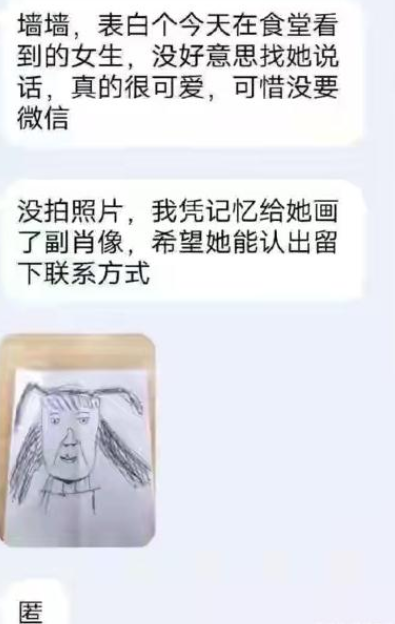 大学生表白墙火了，凭记忆“建模”寻人，简直就是“公开处刑”