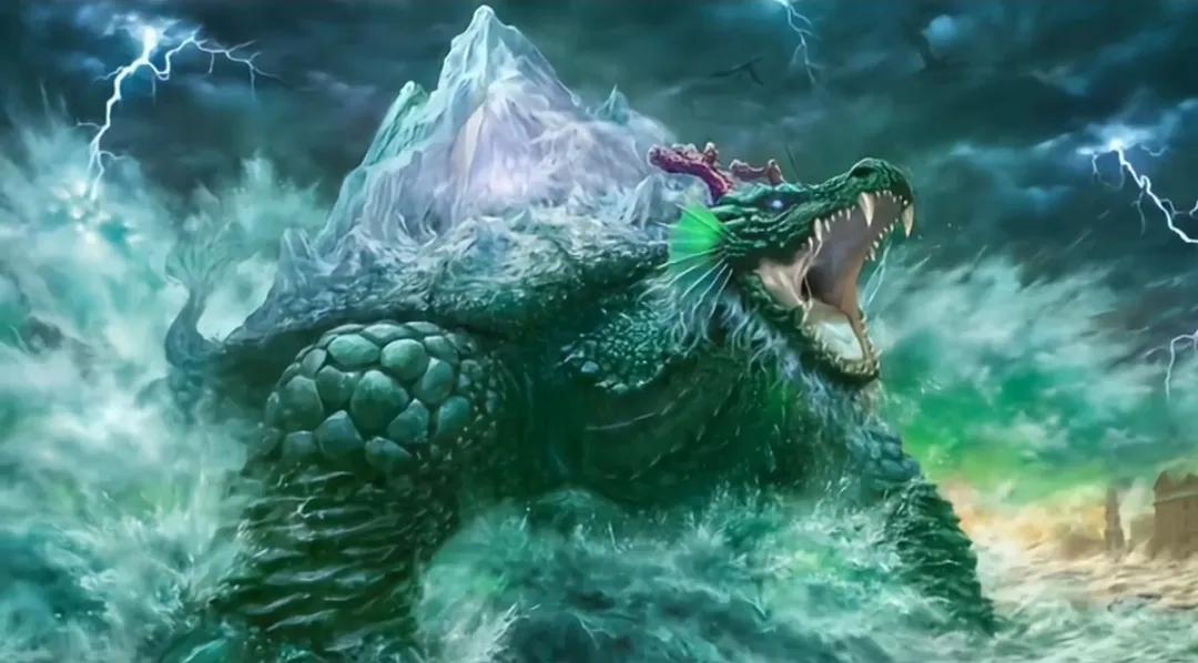 坐标南海,在一处海龟的聚集地,一日突然霞光大作,之后群龟便欢呼雀跃