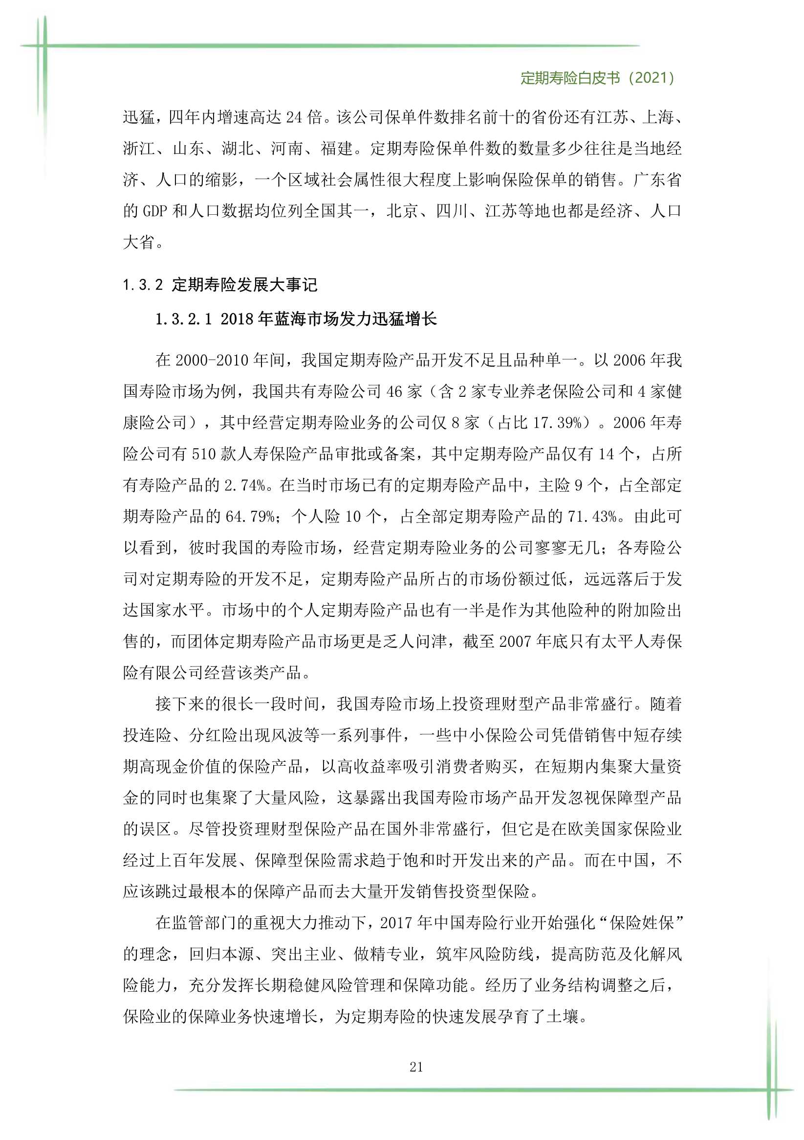 2021定期寿险白皮书（186页）