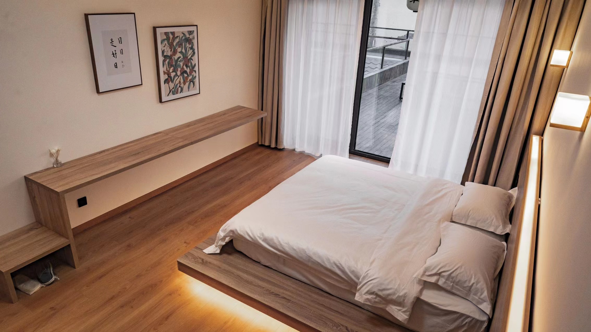 北京怀柔有家日式京都风民宿,古典庭院元素打造原木质感精品民宿