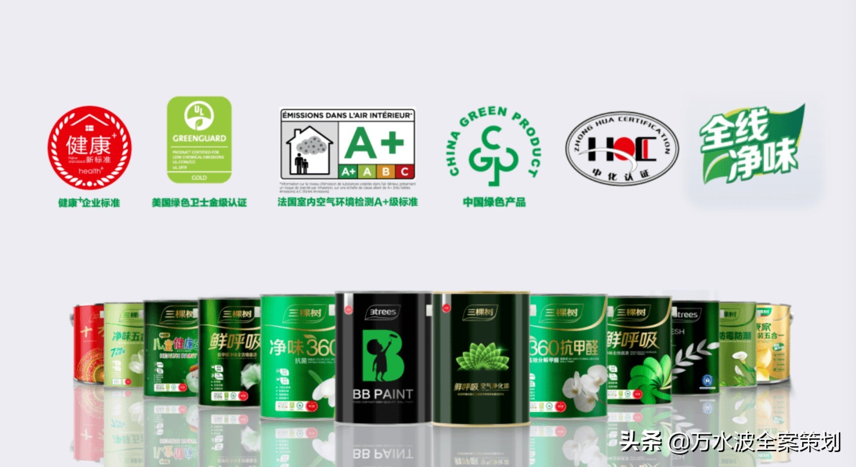 涂料品牌销售设计策划方案：万水波解读三棵树成为健康漆品类之王