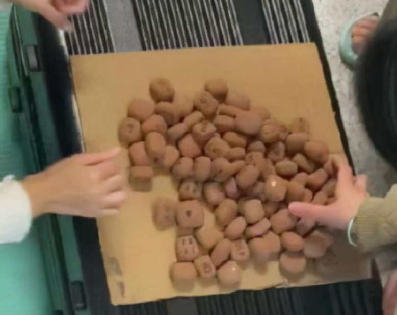 西安某高校封校后，女大学生在宿舍自制麻将玩，网友：幺鸡在C位