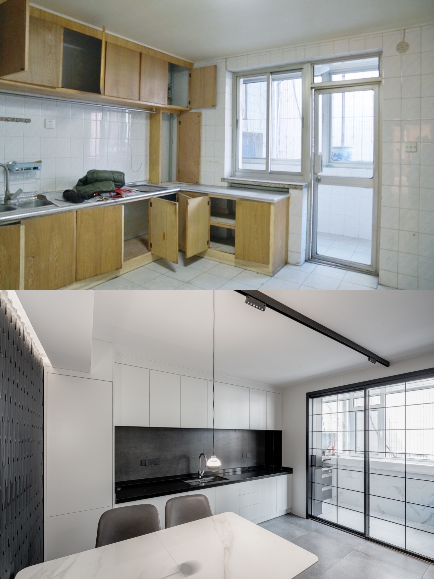 20年老房蜕变重生，为60+老夫妇打造黑白前卫家居