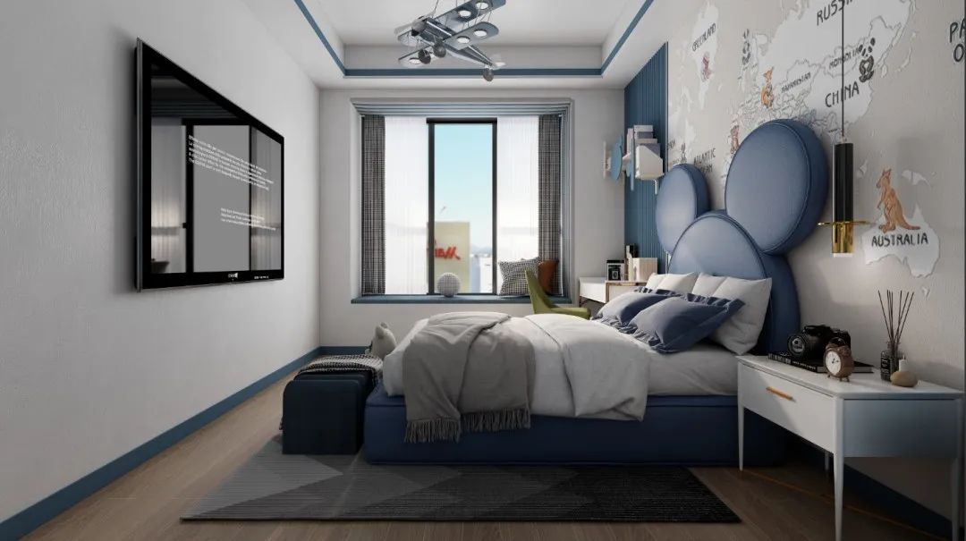 儿童房这样装，真的太太太治愈了