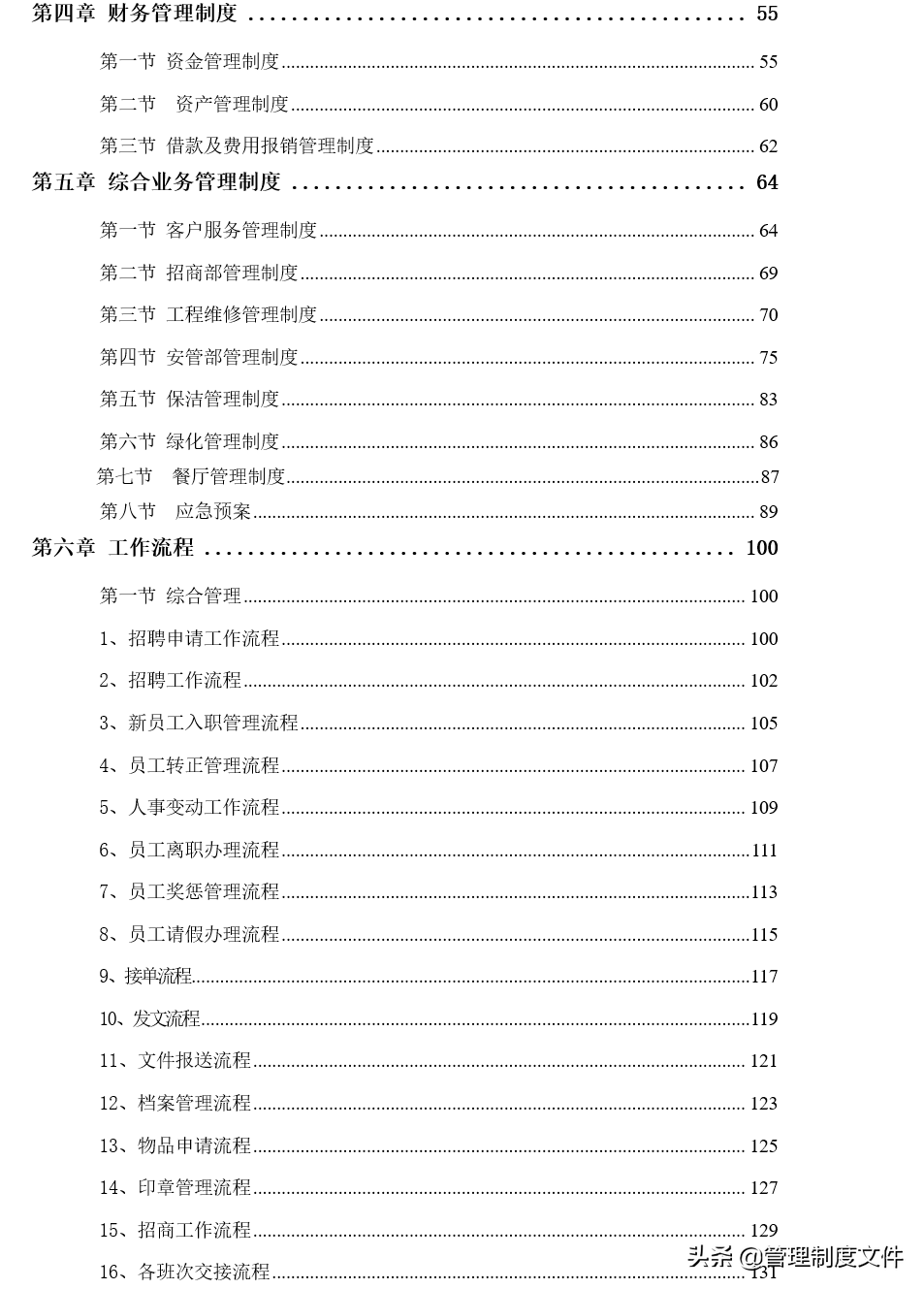 物业管理公司全套制度（181页）2041203