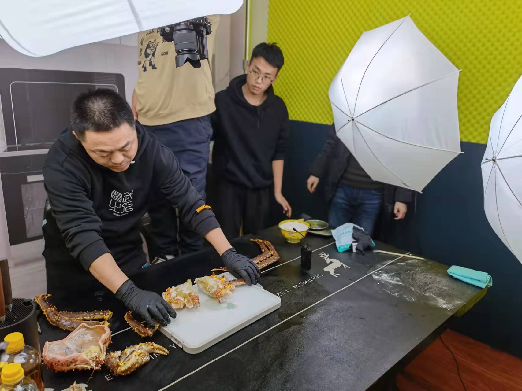 山东济南帝王蟹水饺宣传片视频拍摄花絮–上山传媒-上山传媒
