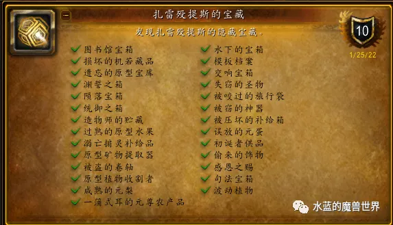 魔兽正式服:扎雷殁提斯的宝藏攻略