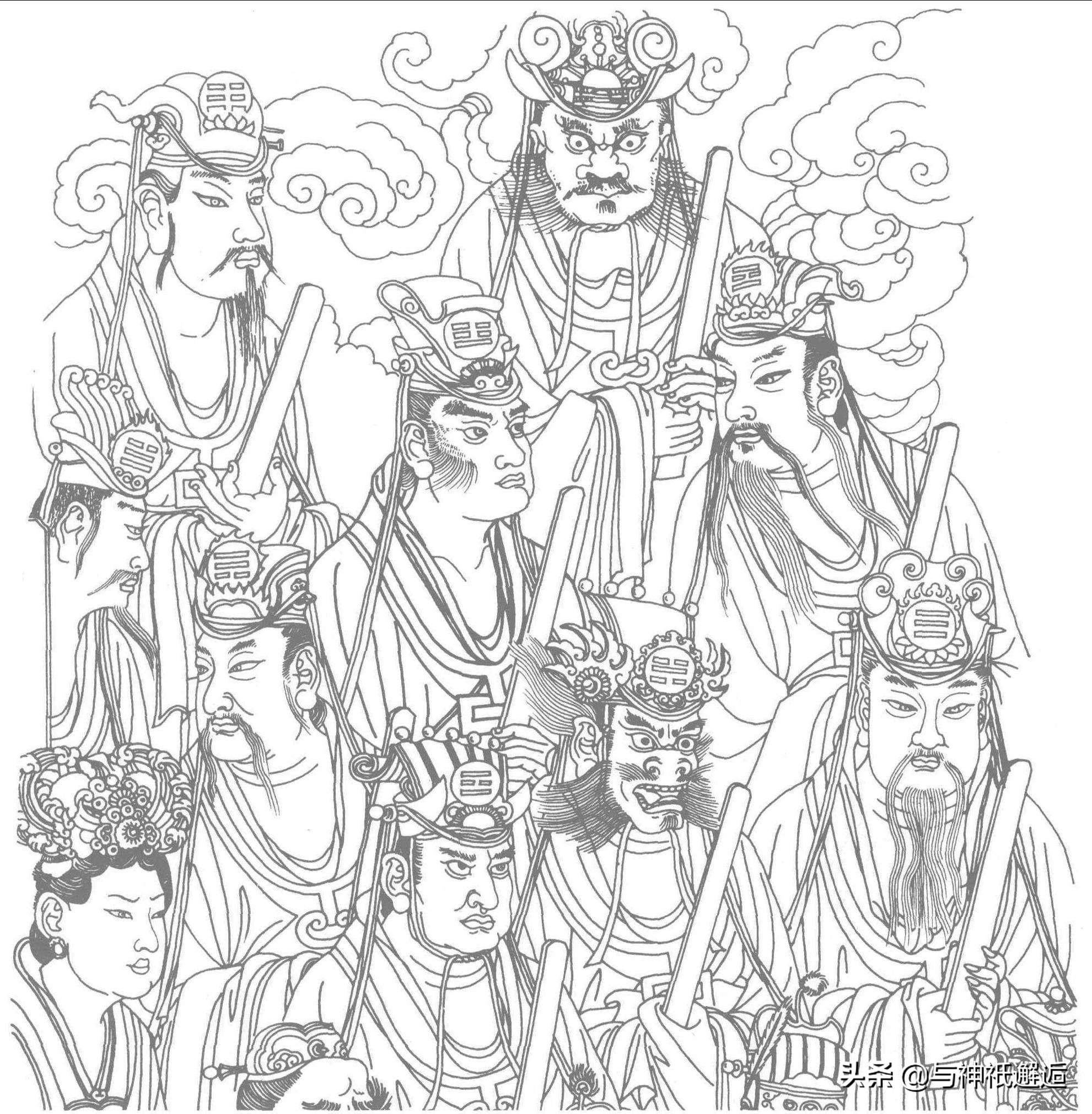 道教中阴阳直接化生的至高神祇就是东王公和西王母,而掌握太阳和太阴