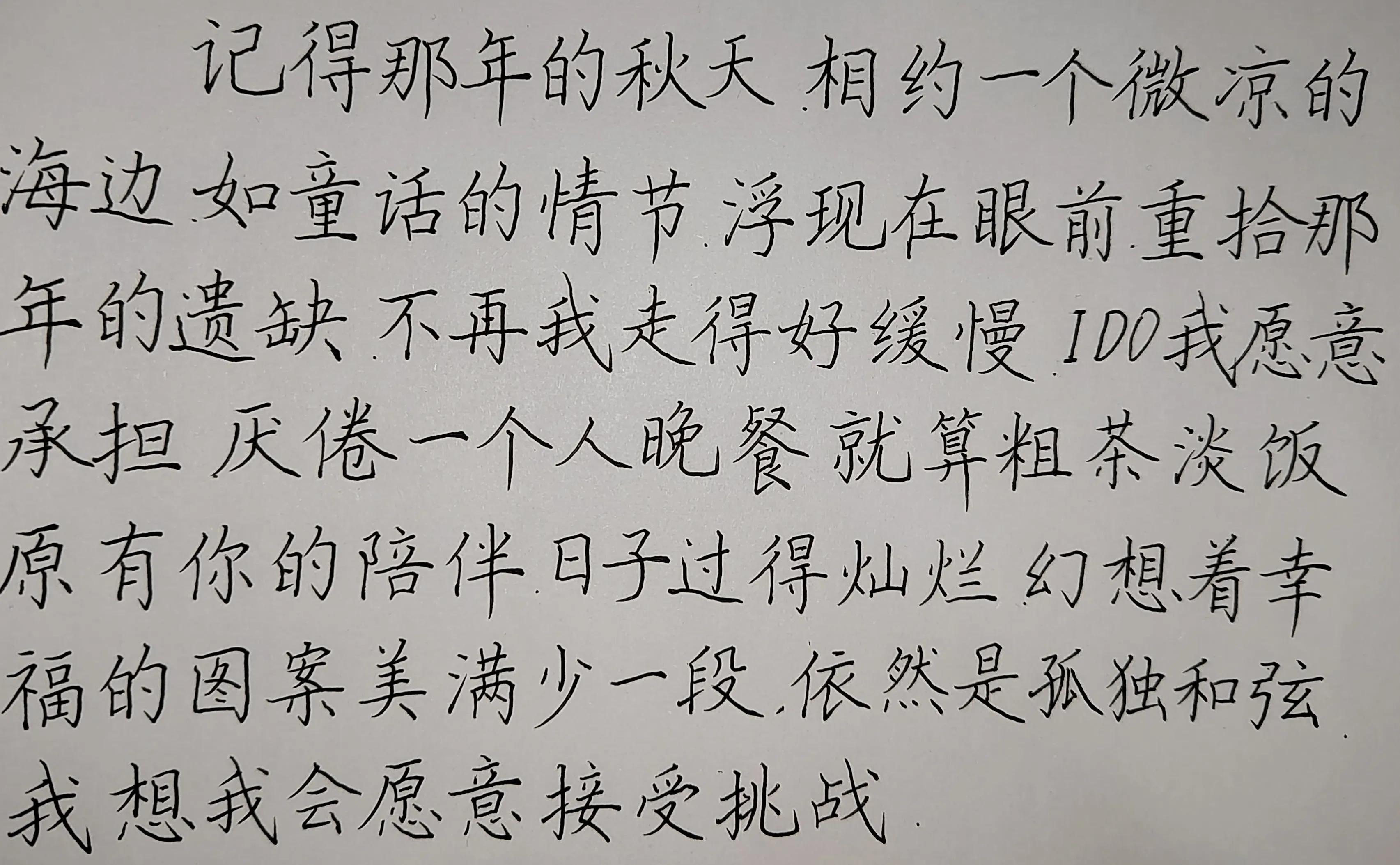 《I DO》——硬笔抄写