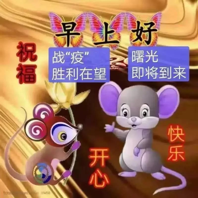 非常漂亮的早上好问候表情动图 美丽好心情、知足常乐图片