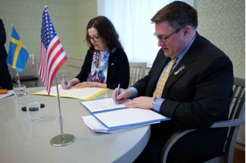 美国和瑞典签署量子信息科技合作的联合声明