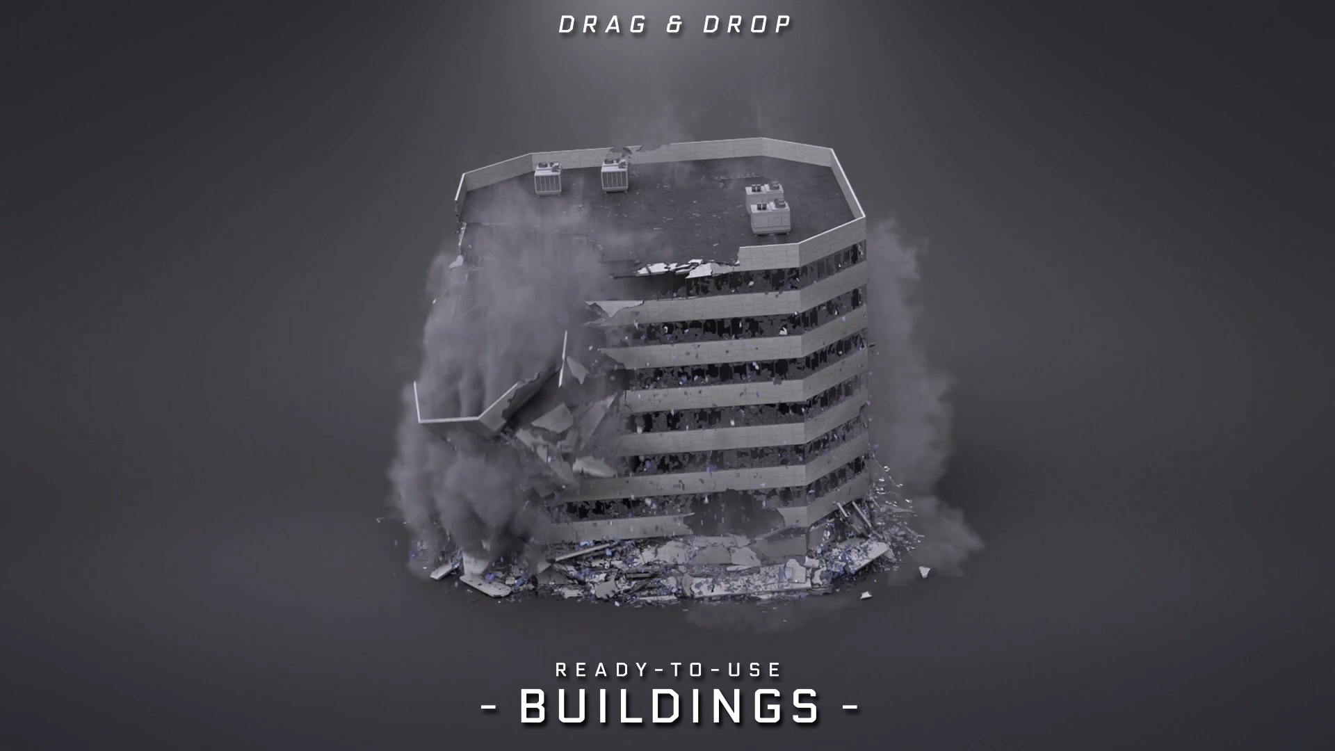 史诗级影视特效合成包90G下载，碎裂、坍塌、灾难、摧毁