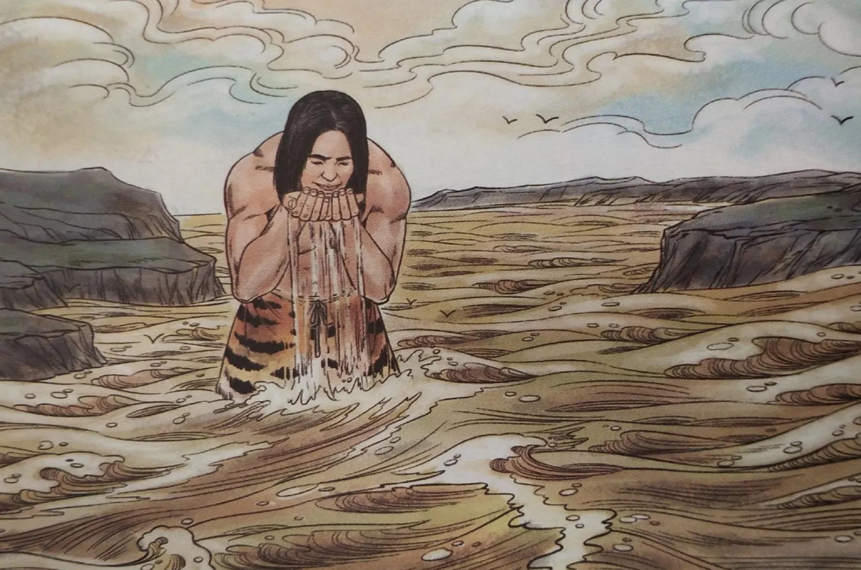 成语故事(第二集"夸父逐日")生动的故事和插图给孩子快收藏