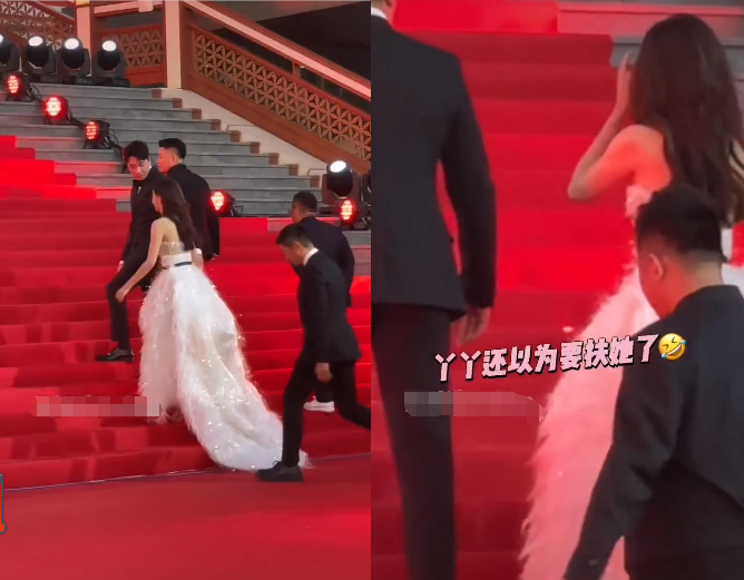 男星走红毯有风险！帮女星提裙显情商，吴京直男、沈腾杜江太尴尬