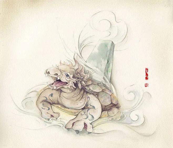 赑屃是龙的第几个儿子(神话 龙生九子之一的老六"赑屃"怎么来的)