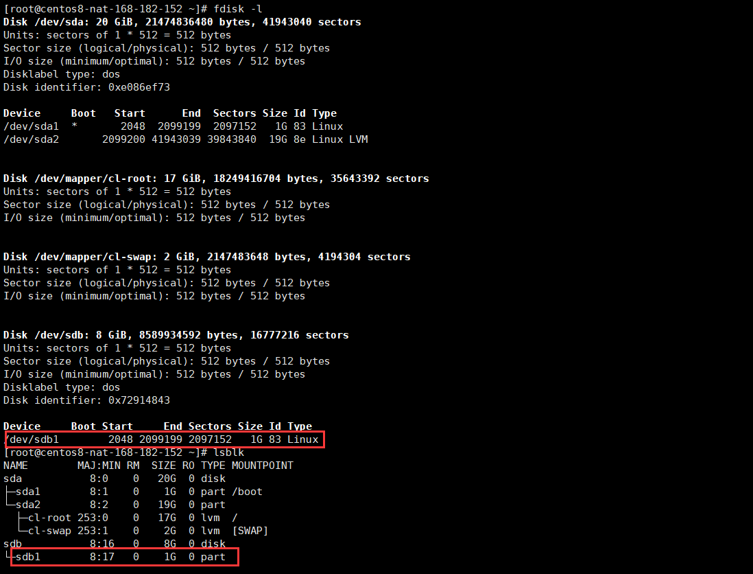 Linux磁盘分区、格式化、挂载