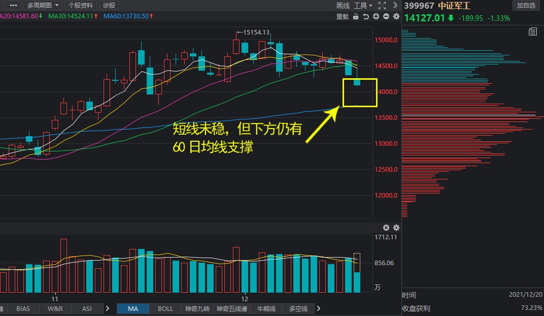 12.20午间对于白酒、新能源车、证券公司、军工的分析评论