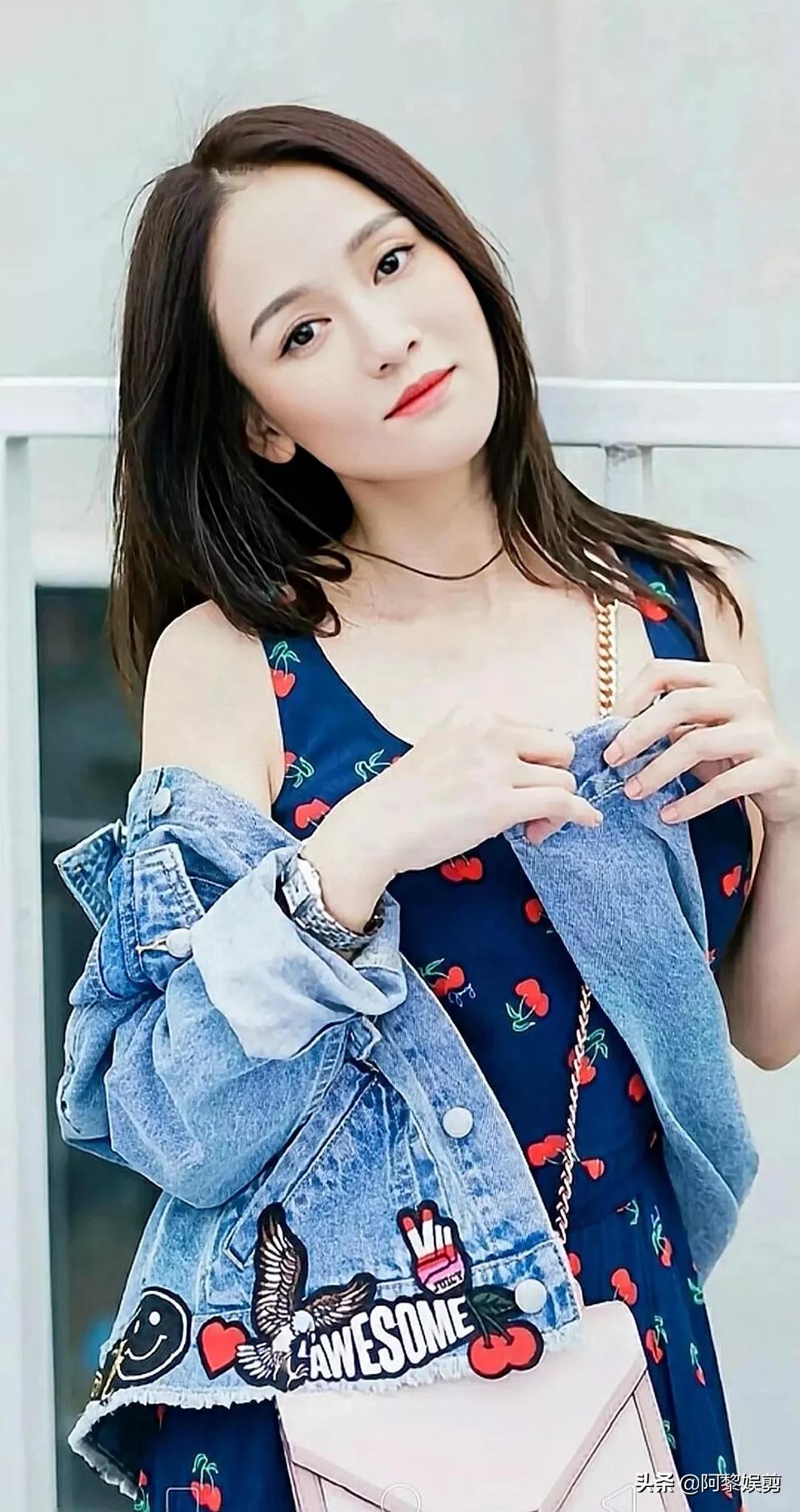 陈乔恩肤白貌美，好有气质