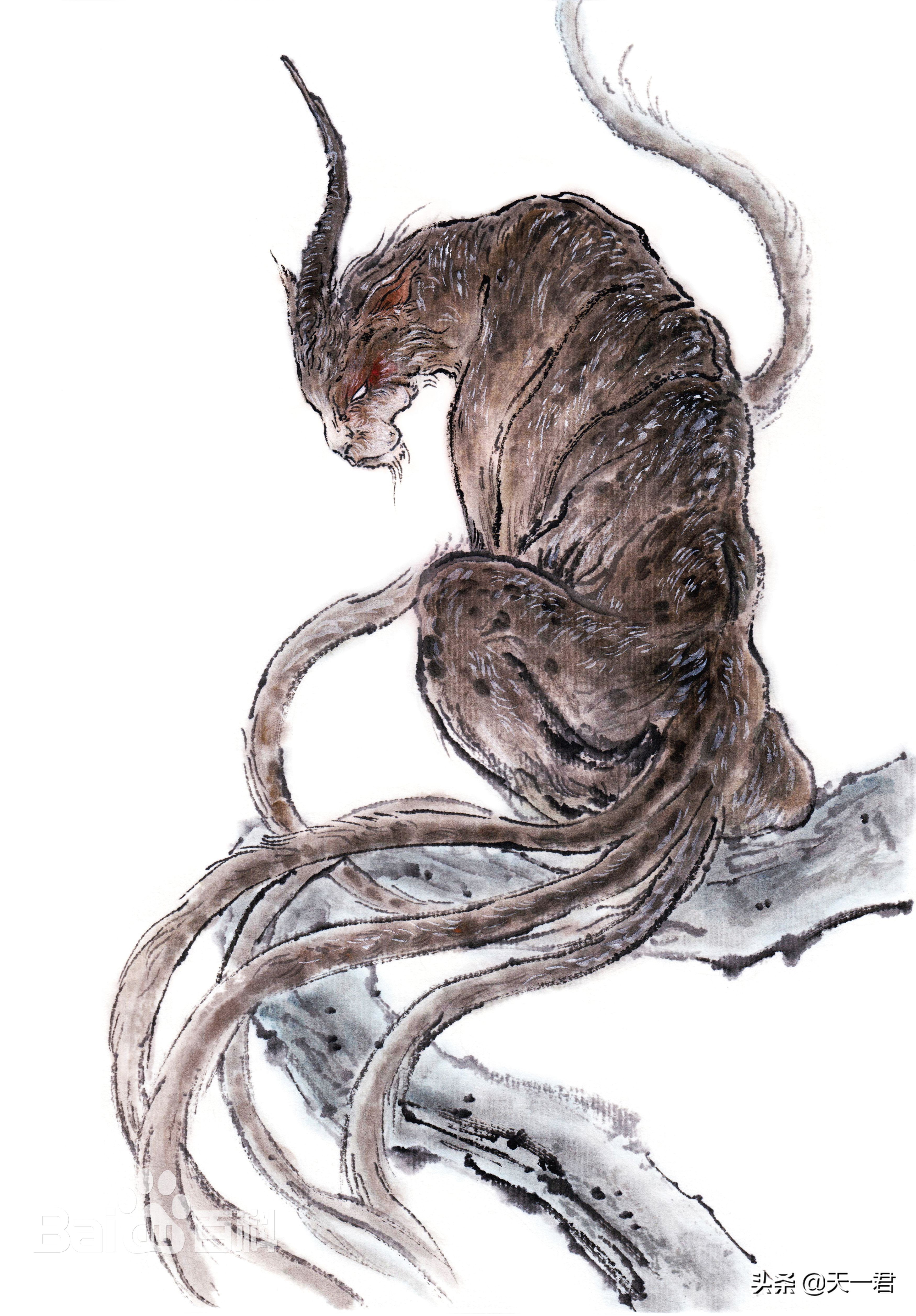 山海经狰的故事图片 _飞翔号