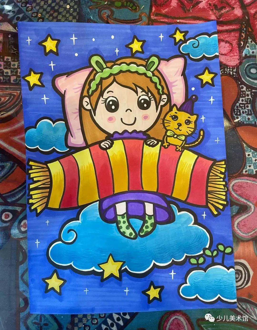 创意美术—太美了！超好看的40幅创意儿童画，张张精品，经典收藏