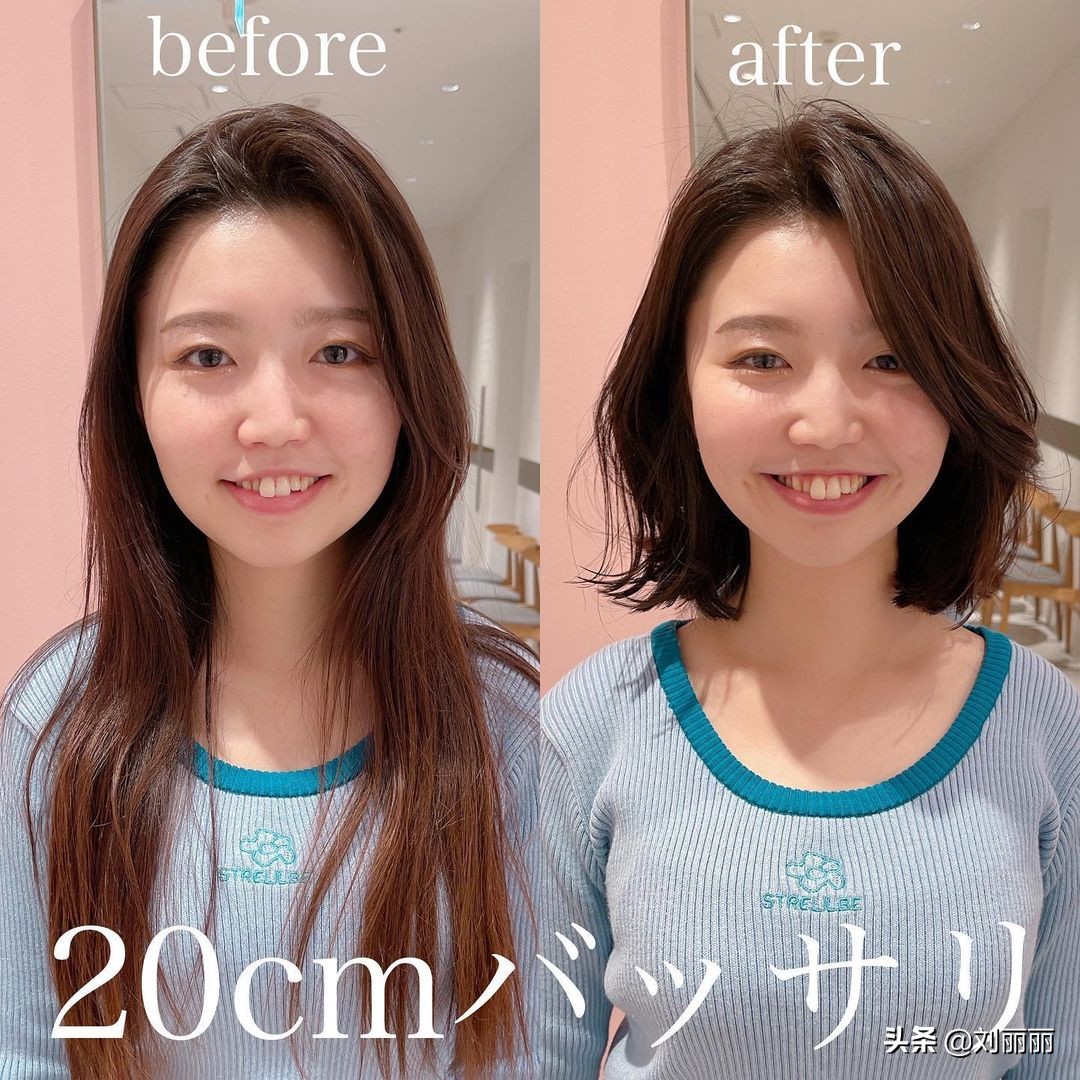 22发型这样剪 变化就是不一样 像整容像换脸 安夏美发