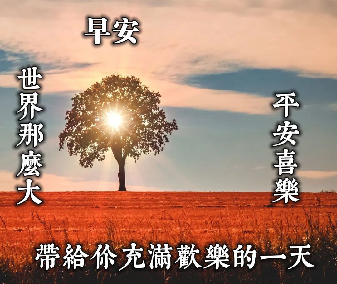 早上好温馨问候语动态图片合集 祝福送给你，平安喜悦，事事圆满图片