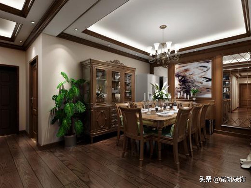 六合幸福门122平美式风格装修案例，喜欢美式风格的可以参考