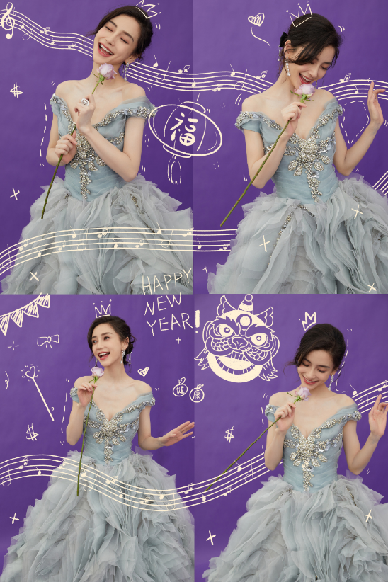 Baby穿低胸礼服大秀身材!皮肤超白瘦出排骨胸,裙摆太重助理帮提